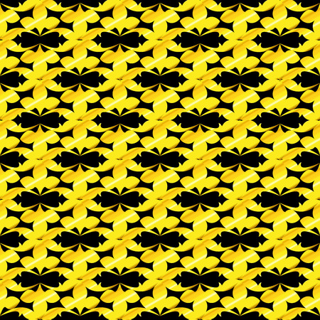 A dark background with small gold pattern vintageのイラスト素材