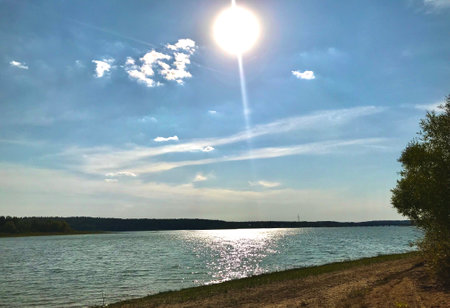 Beautiful natural landscape in the summer timeの写真素材