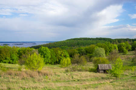 Old house near the Dnieper riverの写真素材