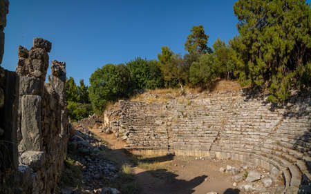 Old amphitheater of the ancient city of Phaselisの写真素材