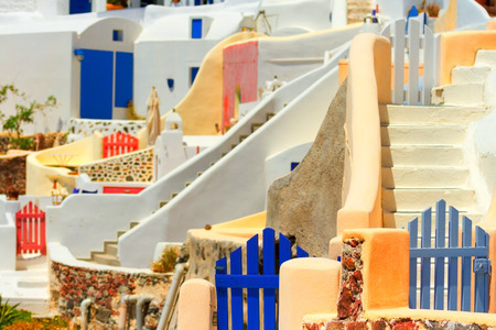 Oia, Santorini at daylightの写真素材