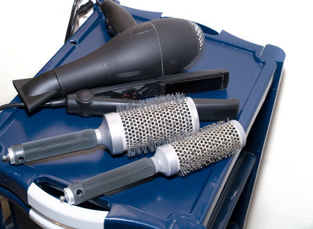 Hair Dryer and Hair Brushesの写真素材