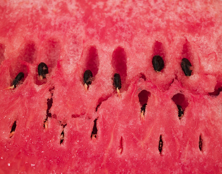 Close up of water melon on white backgroundの写真素材