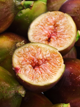 Figs in closeup shot の写真素材