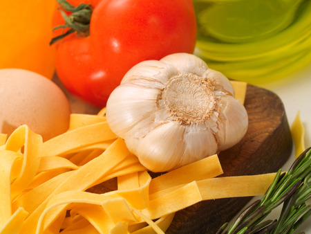 Cooking tagliatelleの写真素材