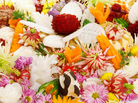 Food carvingの写真素材