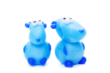 Mice made of polymer clayの写真素材