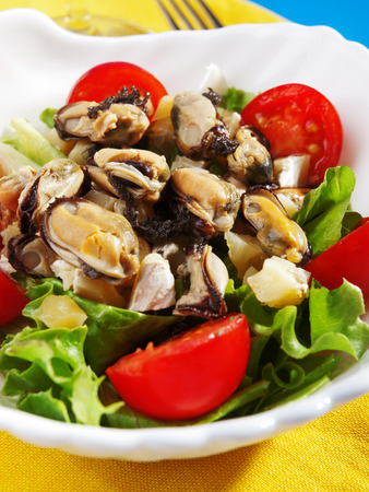 Seafood saladの写真素材