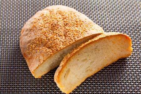 Homemade bread isolated