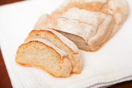 Homemade bread isolated