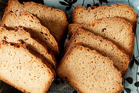 Homemade bread isolated