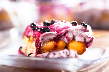 Blueberry tiramisuの写真素材