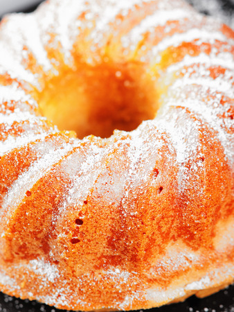 Vanilla cake, home madeの写真素材