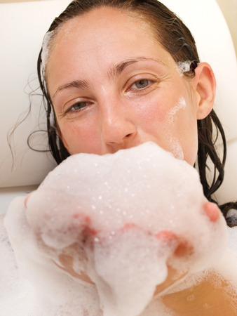 Woman in the bath
