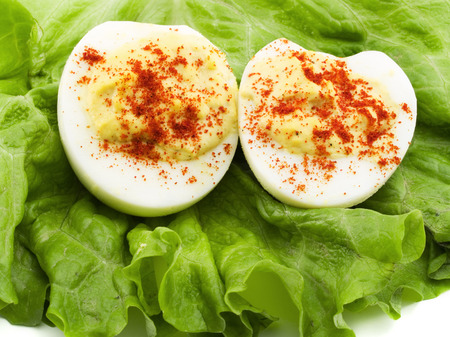 Filled eggs