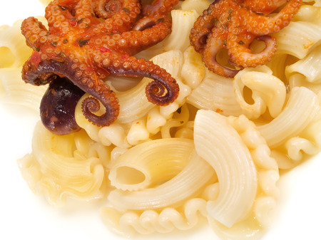 Macaroni With Octopusの写真素材