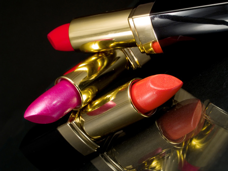Lipsticks close-upの写真素材