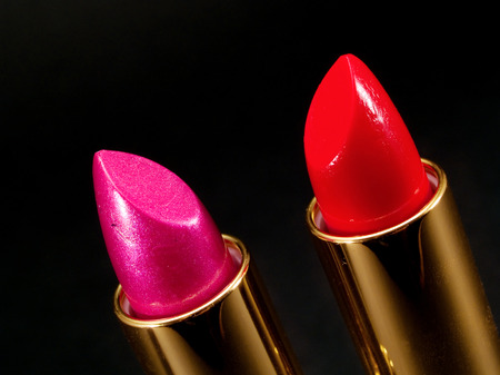 Lipsticks close-upの写真素材