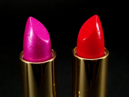 Lipsticks close-upの写真素材