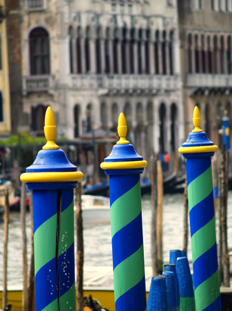 Poles in Veniceの写真素材
