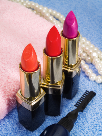 Lipsticks close-upの写真素材