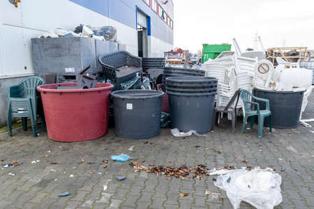 Gallery of the product and wasted plastic ready to be recycled and converted into something better
some of the plastic is already in their final stage and ready to be used  againの写真素材