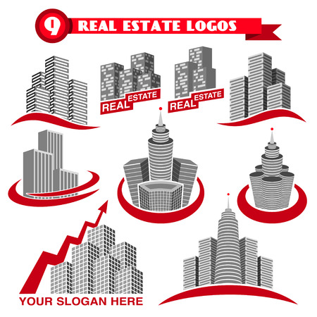 Real estate logosのイラスト素材