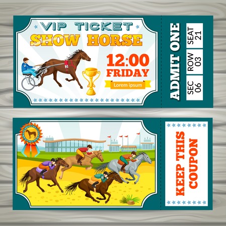 Equestrian Show Pass Ticketsのイラスト素材