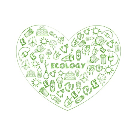 Earth Save Sketch Green Conceptのイラスト素材