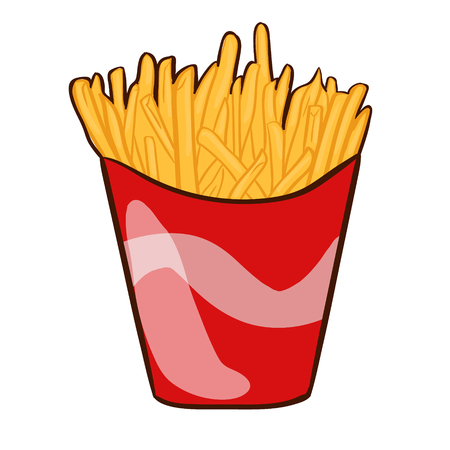 Colorful French Fries Conceptの写真素材