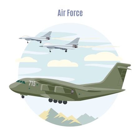 Military Aviation Conceptのイラスト素材