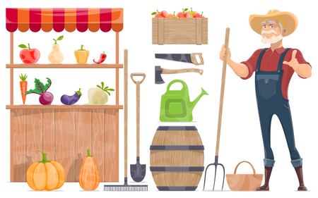 Farm Elements Collectionのイラスト素材