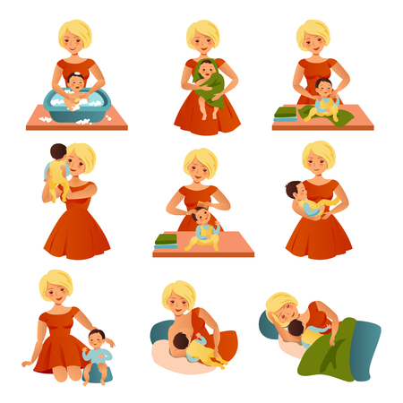 Happy Motherhood Collectionのイラスト素材