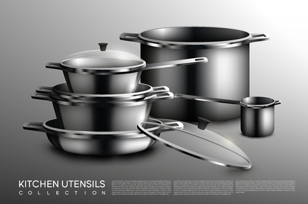 Realistic Kitchen Utensil Collectionのイラスト素材