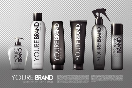 Realistic Cosmetic Packages Collectionのイラスト素材