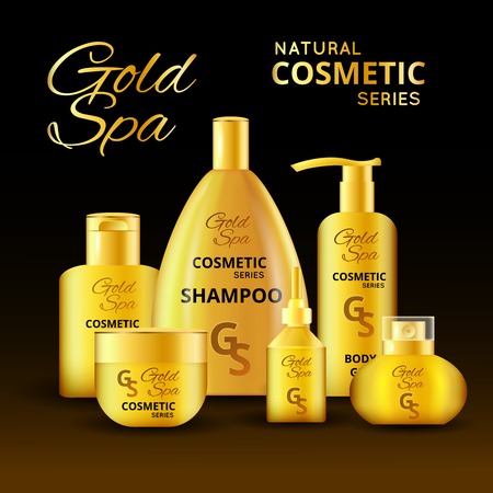 Luxury Cosmetic Products Designのイラスト素材