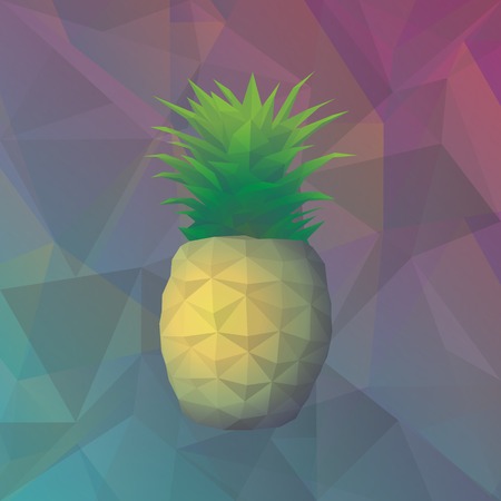 Geometric Exotic Fruit Templateのイラスト素材