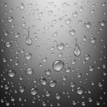 Realistic Clean Water Drops Backgroundのイラスト素材