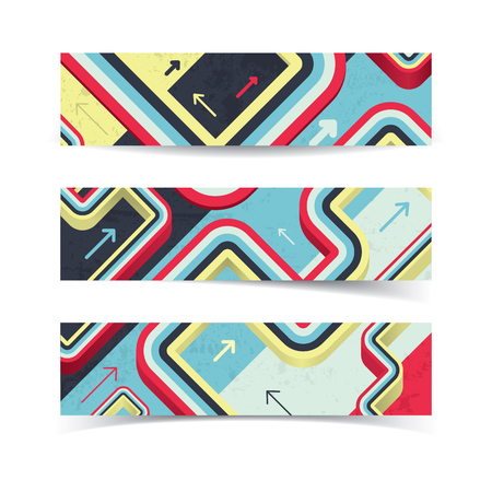 Abstract Business Banners Set illustration.のイラスト素材