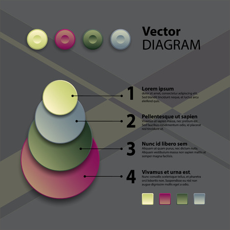 Vector Diagram Templateのイラスト素材