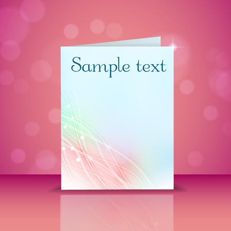 Greeting Card With Light Effectsのイラスト素材