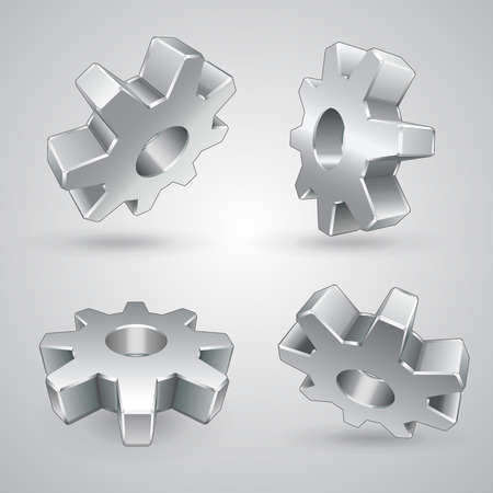 Vector Gears Setのイラスト素材