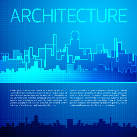 Architectural City Backgroundのイラスト素材