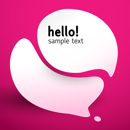 Hello Speech Bubbleのイラスト素材