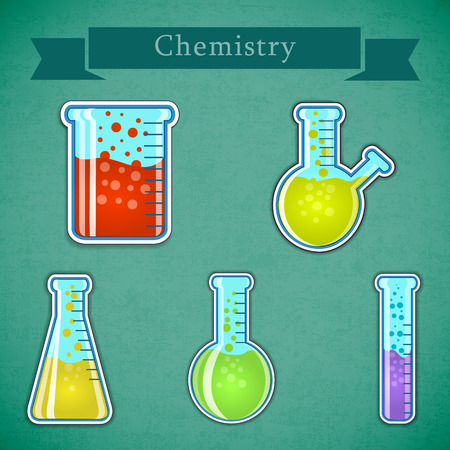 Chemistry Icons Setのイラスト素材