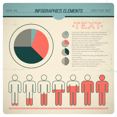 Vintage Infographic Setのイラスト素材