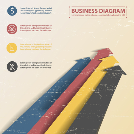 Business Diagram Template.のイラスト素材