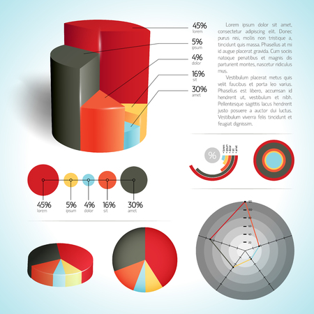 Business Diagram Set.のイラスト素材