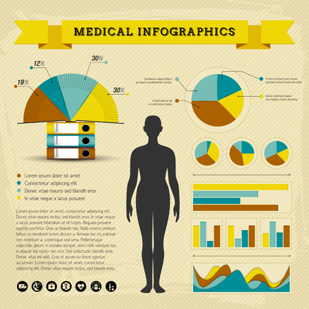 Health care infographicsのイラスト素材
