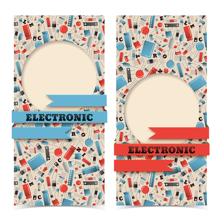 Industrial Banners Setのイラスト素材